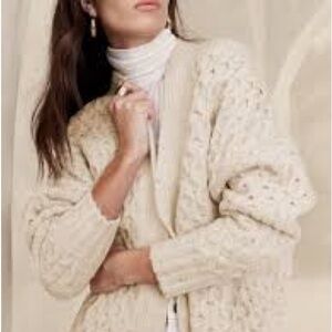 NWT Banana Republic Bariloche Honeycomb Cardigan, Size XL